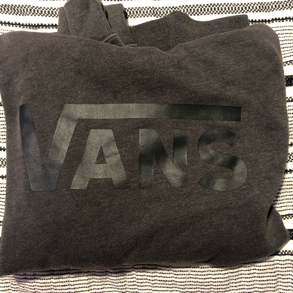 Dark grey vans hoodie